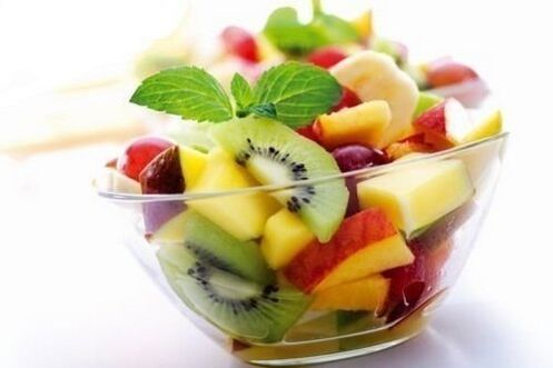 salade de fruits pour le régime maggi