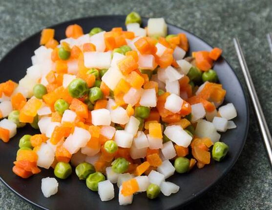 salade de légumes pour le régime maggi