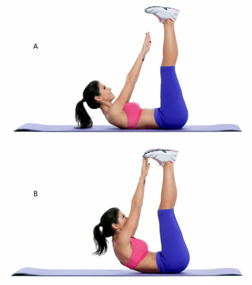 Tordre avec les jambes levées